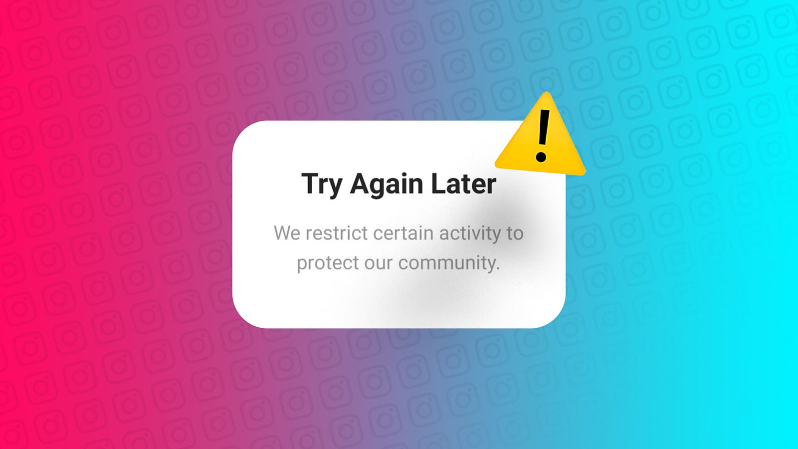 We restrict certain activity Instagram یعنی چی؟ چگونه این خطا را رفع کنیم